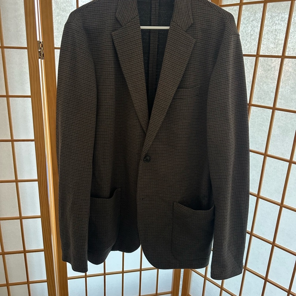 Uniqlo Dark Brown Textured Blazer - Picture 5 of 5